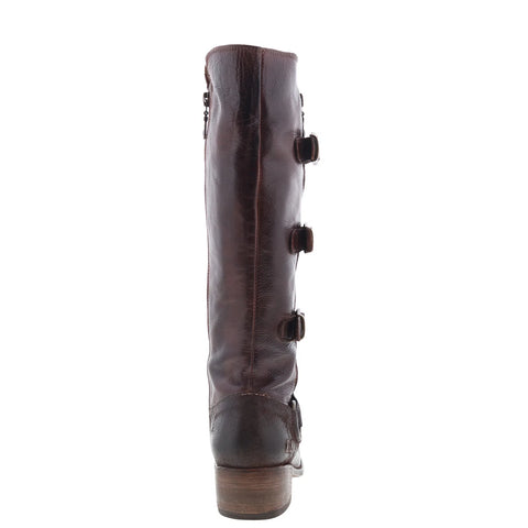 Bed Stu Skyla F378104 Womens Brown Leather Zipper Knee High Boots