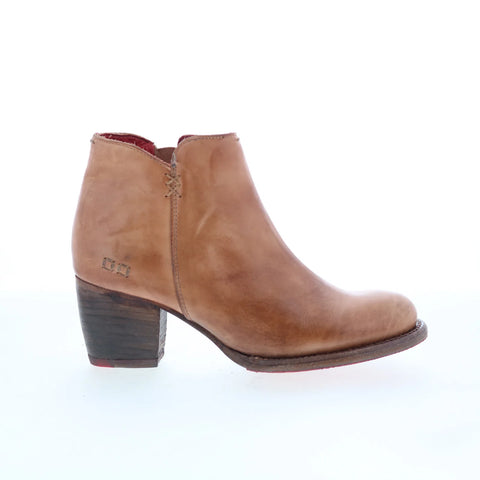Bed Stu Yell F387002 Womens Brown Leather Zipper Ankle & Booties Boots 