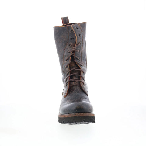 Bed Stu Posh F393021 Womens Black Leather Lace Up Casual Dress Boots