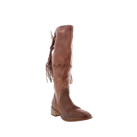 Bed Stu Betting F393167 Womens Brown Leather Zipper Knee High Boots