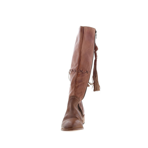 Bed Stu Betting F393167 Womens Brown Leather Zipper Knee High Boots
