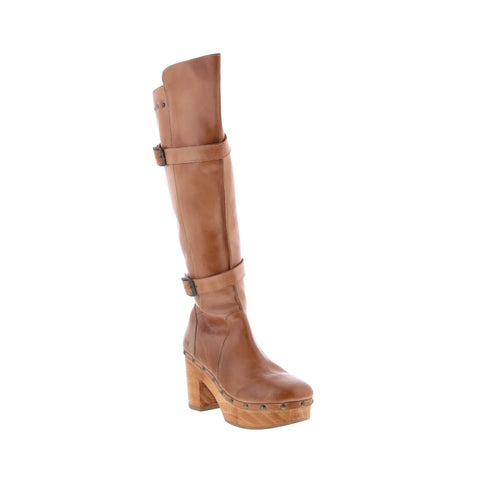 Bed Stu Ceretti F399079 Womens Brown Leather Zipper Knee High Boots