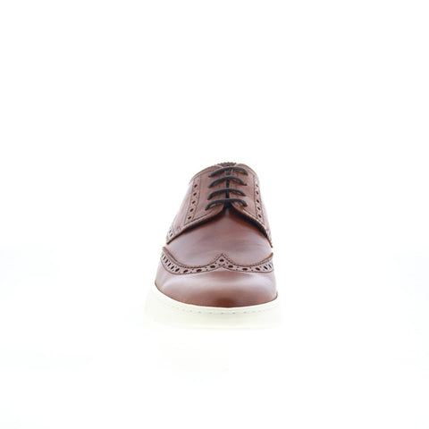 Bruno Magli Delta MB1DTAB0 Mens Brown Leather Oxfords Wingtip & Brogue Shoes