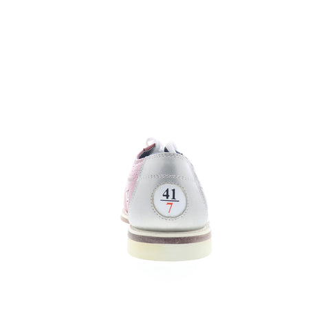 Dexter NWR2821-8 Mens Blue Leather Lace Up Athletic Bowling Shoes