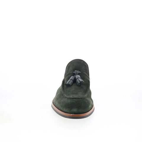 Di Bianco Napdi Mens Green Suede Slip On Loafers & Slip Ons Casual Shoes
