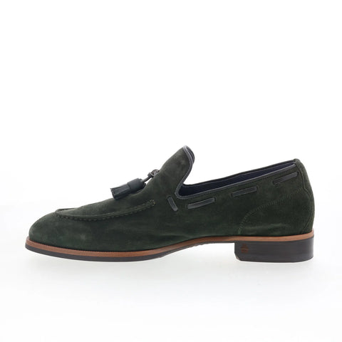 Di Bianco Napdi Mens Green Suede Slip On Loafers & Slip Ons Casual Shoes