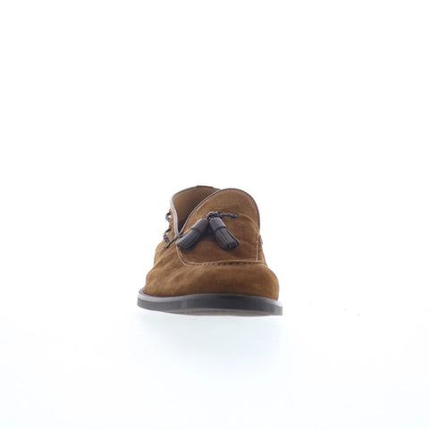 Di Bianco Napoli Mens Brown Suede Slip On Loafers & Slip Ons Casual Shoes