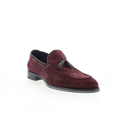 Di Bianco Napoli Mens Brown Suede Slip On Loafers & Slip Ons Casual Shoes