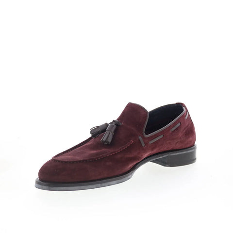 Di Bianco Napoli Mens Brown Suede Slip On Loafers & Slip Ons Casual Shoes