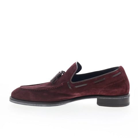 Di Bianco Napoli Mens Brown Suede Slip On Loafers & Slip Ons Casual Shoes