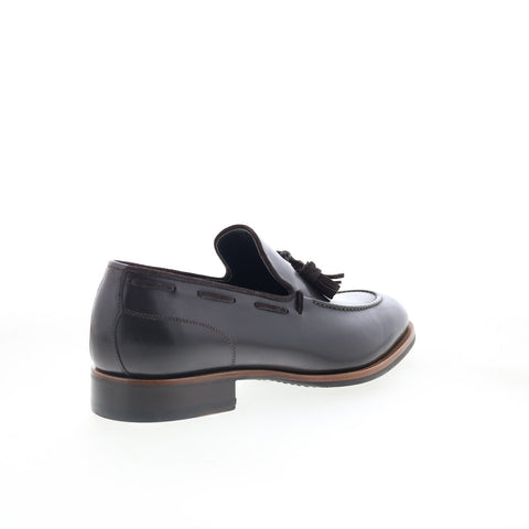 Di Bianco Napoli Mens Brown Leather Slip On Loafers & Slip Ons Casual Shoes