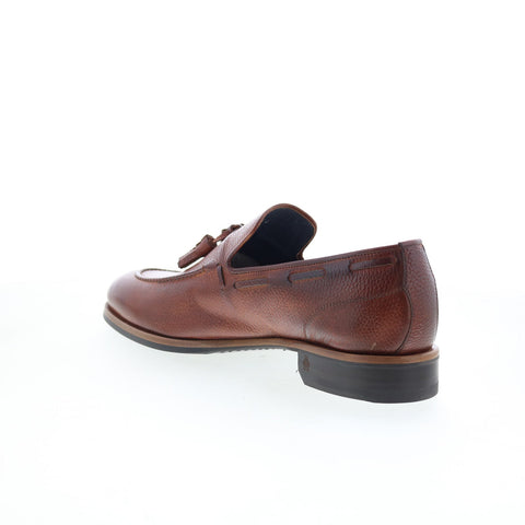 Di Bianco Napoli Mens Brown Leather Slip On Loafers & Slip Ons Casual Shoes