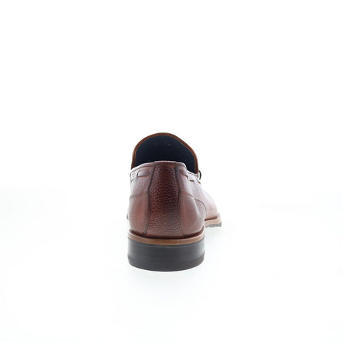 Di Bianco Napoli Mens Brown Leather Slip On Loafers & Slip Ons Casual Shoes