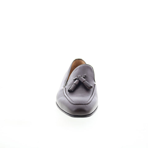 Pastori by Di Bianco Nerva Mens Brown Leather Loafers & Slip Ons Casual Shoes