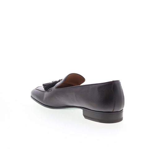 Pastori by Di Bianco Nerva Mens Brown Leather Loafers & Slip Ons Casual Shoes