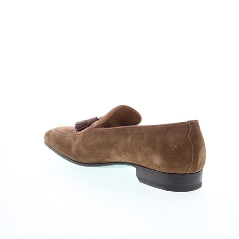 Pastori by Di Bianco Nerva Mens Brown Suede Loafers & Slip Ons Casual Shoes