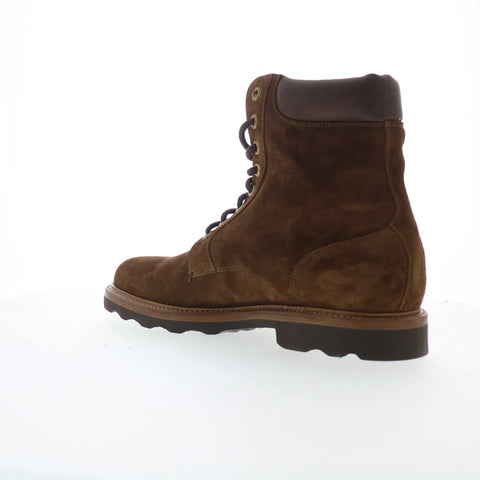Di Bianco Ormea Mens Brown Suede Lace Up Casual Dress Boots