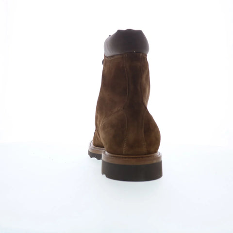 Di Bianco Ormea Mens Brown Suede Lace Up Casual Dress Boots