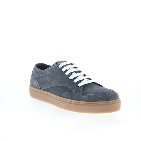 Pastori by Di Bianco Ortho Mens Gray Suede Lace Up Lifestyle Sneakers Shoes