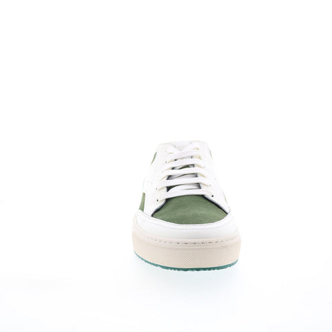 Pastori by Di Bianco Otho Mens White Leather Lace Up Lifestyle Sneakers Shoes