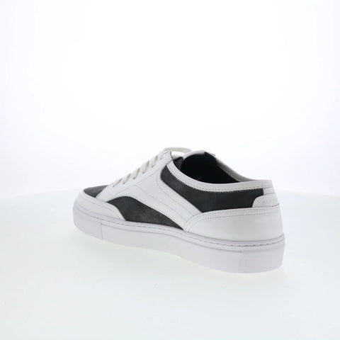 Pastori by Di Bianco Otho Mens White Leather Lace Up Lifestyle Sneakers Shoes