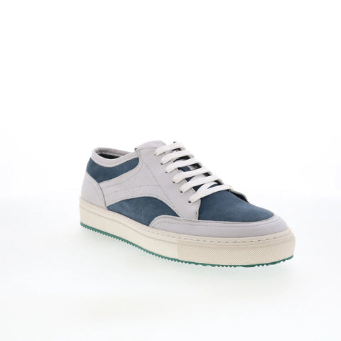Pastori by Di Bianco Otho Mens Gray Leather Lace Up Lifestyle Sneakers Shoes