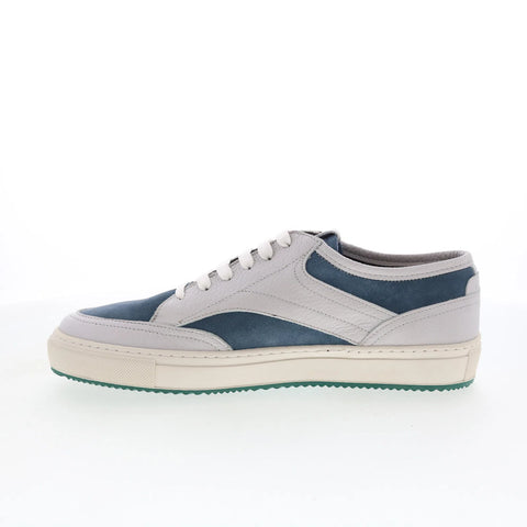 Pastori by Di Bianco Otho Mens Gray Leather Lace Up Lifestyle Sneakers Shoes