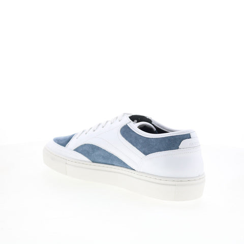 Pastori by Di Bianco Otho Mens Blue Suede Lace Up Lifestyle Sneakers Shoes