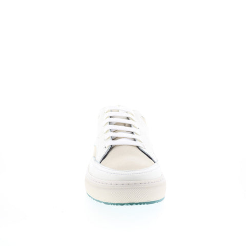 Pastori by Di Bianco Otho Mens White Leather Lifestyle Sneakers Shoes
