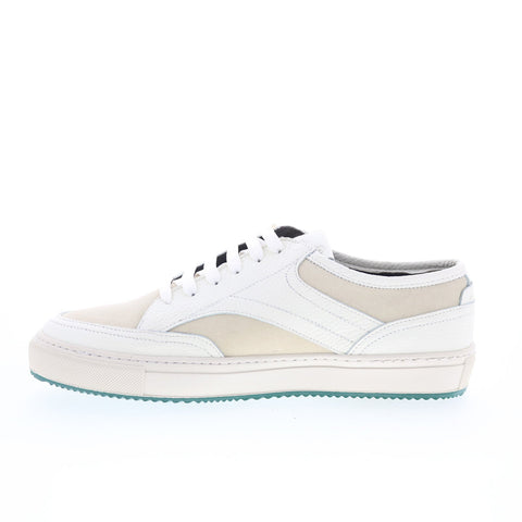 Pastori by Di Bianco Otho Mens White Leather Lifestyle Sneakers Shoes