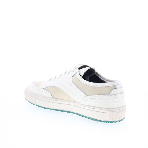 Pastori by Di Bianco Otho Mens White Leather Lifestyle Sneakers Shoes