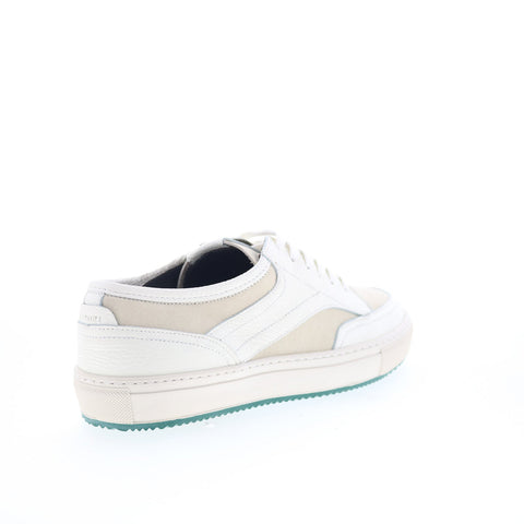 Pastori by Di Bianco Otho Mens White Leather Lifestyle Sneakers Shoes