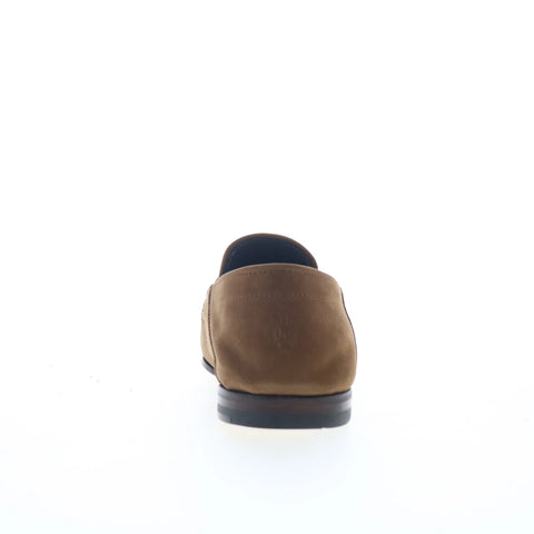 Di Bianco Otranto Mens Brown Leather Slip On Loafers & Slip Ons Penny Shoes