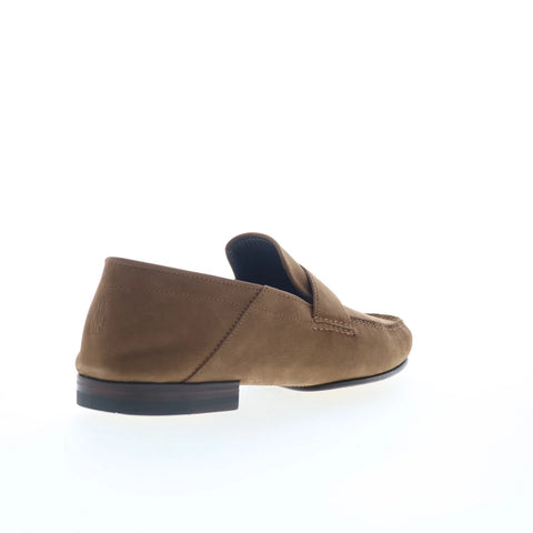 Di Bianco Otranto Mens Brown Leather Slip On Loafers & Slip Ons Penny Shoes