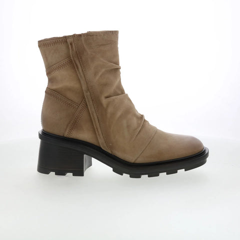 Miz Mooz Rosemary Womens Brown Leather Zipper Ankle & Booties Boots