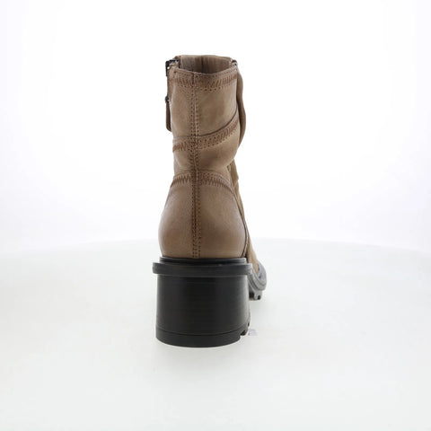 Miz Mooz Rosemary Womens Brown Leather Zipper Ankle & Booties Boots