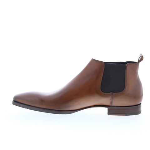 Calpierre Calpri3 PA72 Mens Brown Leather Slip On Chelsea Boots