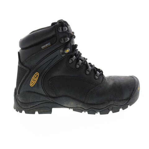 Keen Louisville 6 Boot 1011357 Mens Black Wide Leather Lace Up Work Boots