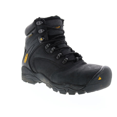 Keen Louisville 6 Boot 1011357 Mens Black Wide Leather Lace Up Work Boots
