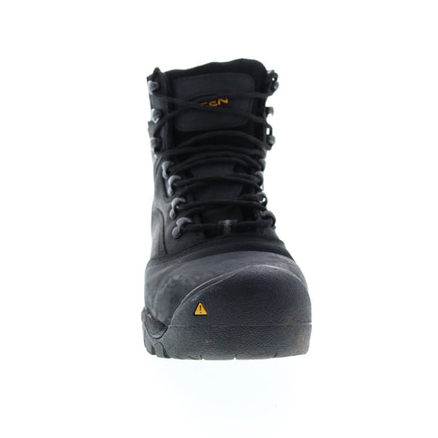 Keen Louisville 6 Boot 1011357 Mens Black Wide Leather Lace Up Work Boots