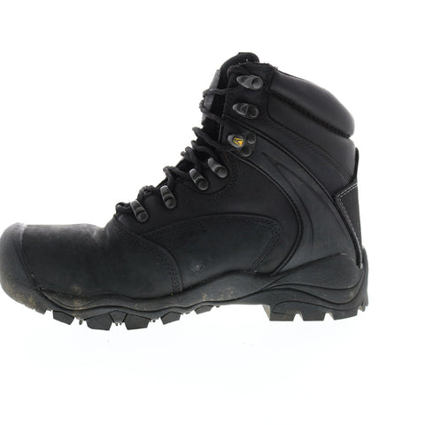 Keen Louisville 6 Boot 1011357 Mens Black Wide Leather Lace Up Work Boots