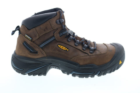 Keen Braddock AL WP Mid Steel Toe Made In USA Mens Brown Wide Work Boots