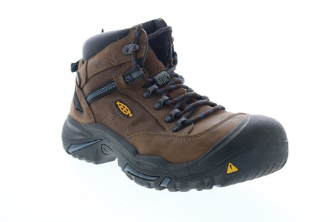 Keen Braddock AL WP Mid Steel Toe Made In USA Mens Brown Wide Work Boots