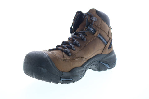 Keen Braddock AL WP Mid Steel Toe Made In USA Mens Brown Wide Work Boots