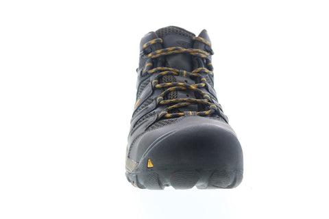Keen Lansing Mid Waterproof Steel Toe 1018079 Mens Black Wide Work Boots