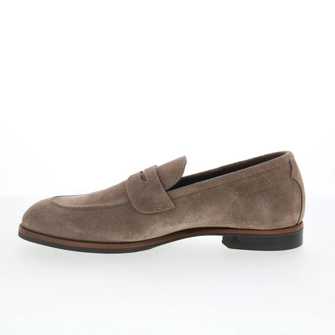 Di Bianco Palinuro Mens Brown Suede Slip On Loafers & Slip Ons Penny Shoes