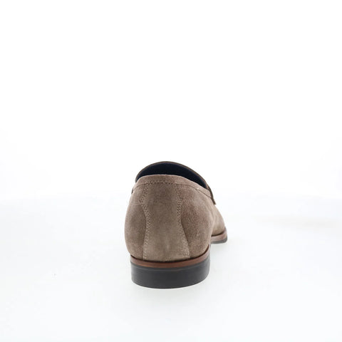 Di Bianco Palinuro Mens Brown Suede Slip On Loafers & Slip Ons Penny Shoes