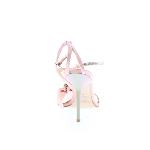 Paolo Zanoli Paolo Zanoli1 Womens Pink Leather Hook & Loop Pumps Heels Shoes