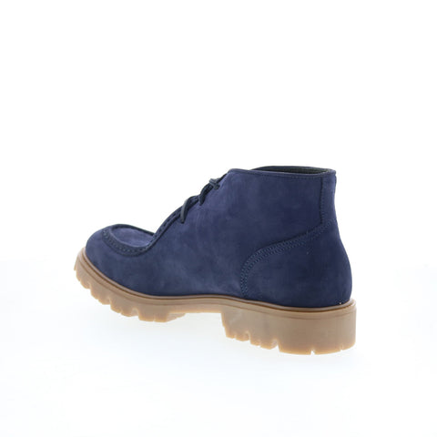 Pastori by Di Bianco Paraboot Mens Blue Nubuck Lace Up Casual Dress Boots