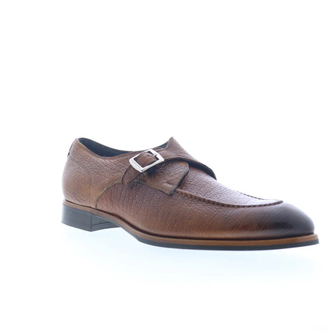 Di Bianco Parma Mens Brown Leather Loafers & Slip Ons Casual Shoes